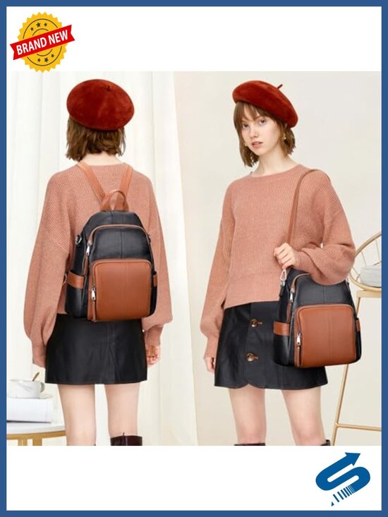 Genuine Leather Convertible Backpack Anti-theft Shoulder Bag main image 5